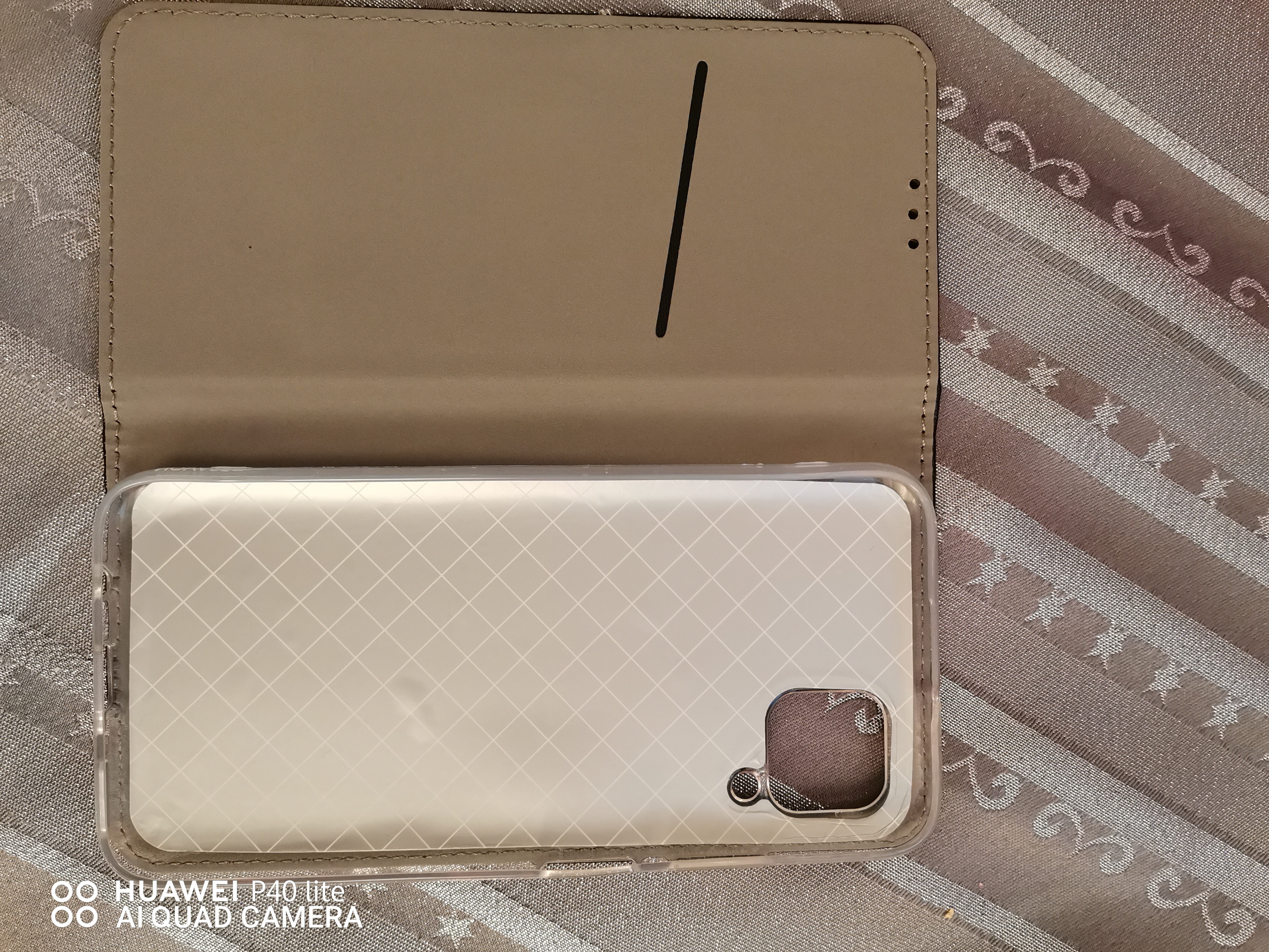 Husa Carte Smart cu Inchidere Magnetica pentru Huawei P40 Lite, Navy