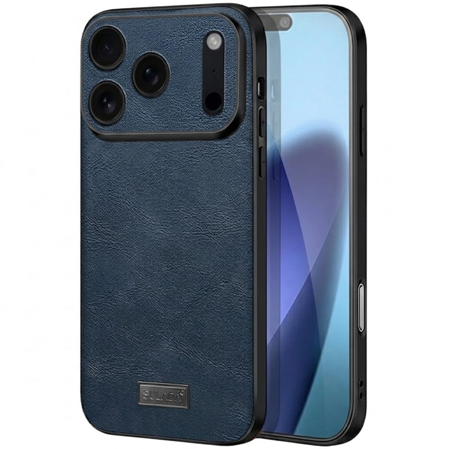 Huse pentru iPhone 17PRO, Ultrixe, Coperta moale cu imitatie de piele, Albastru