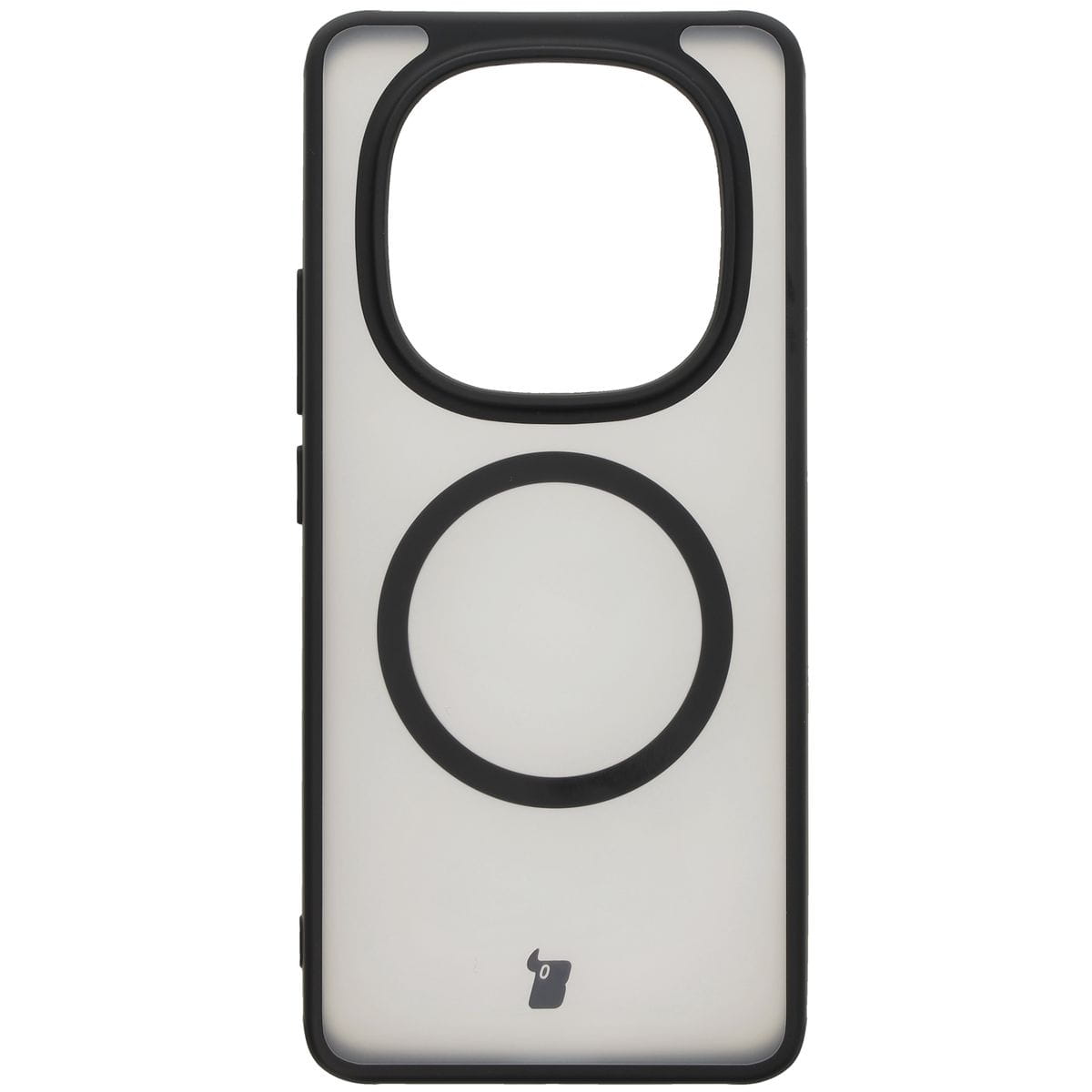 Husa Bizon Case MatteO pentru Xiaomi Redmi Note 14 Pro 5G / 14 Pro+ 5G / Poco X7, semi-transparent cu rama neagra
