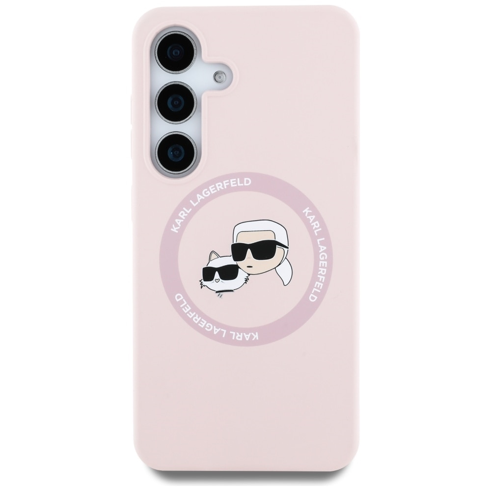 Husa premium pentru Samsung Galaxy S25 Karl Lagerfeld superior quality - Roz neon