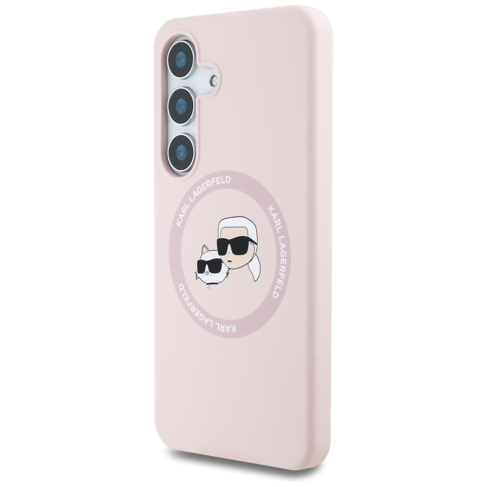 Husa premium pentru Samsung Galaxy S25 Karl Lagerfeld superior quality - Roz neon