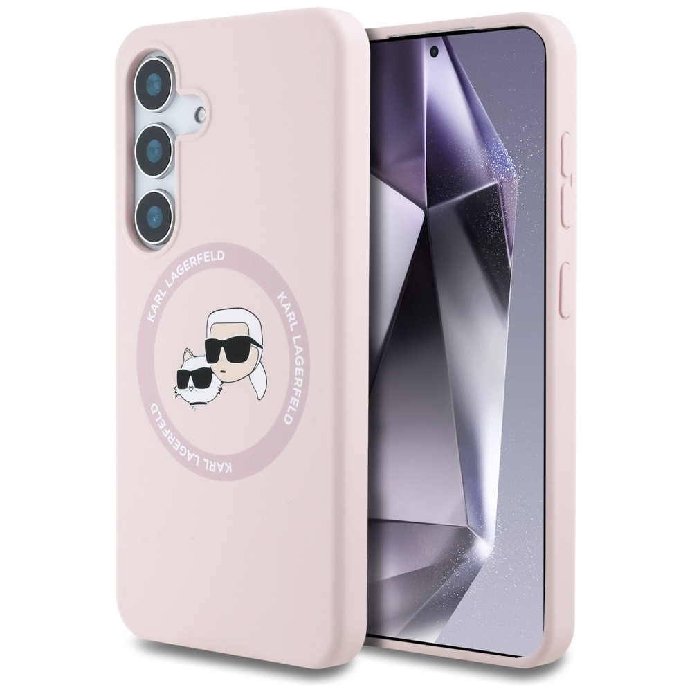 Husa premium pentru Samsung Galaxy S25 Karl Lagerfeld superior quality - Roz neon