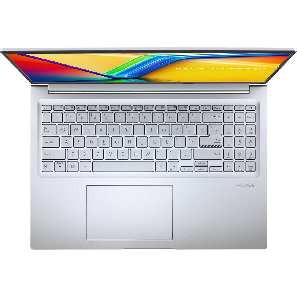 Laptop Asus Vivobook 16 X1605VA-SH2557, X1605VA-SH2557, 16", Intel Core 9 270H (14-core), Intel UHD Graphics, 24GB (8GB onboard + 16GB) DDR5, Argintiu