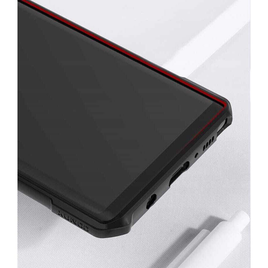 Husa AirBag Armor pentru Samsung Galaxy Note 9, Spacecase Beetle Transparenta, Rezista la socuri, Rezista la zgarieturi, Rezista la cadere, Durabila, Airbag-uri de protectie incorporate Negru