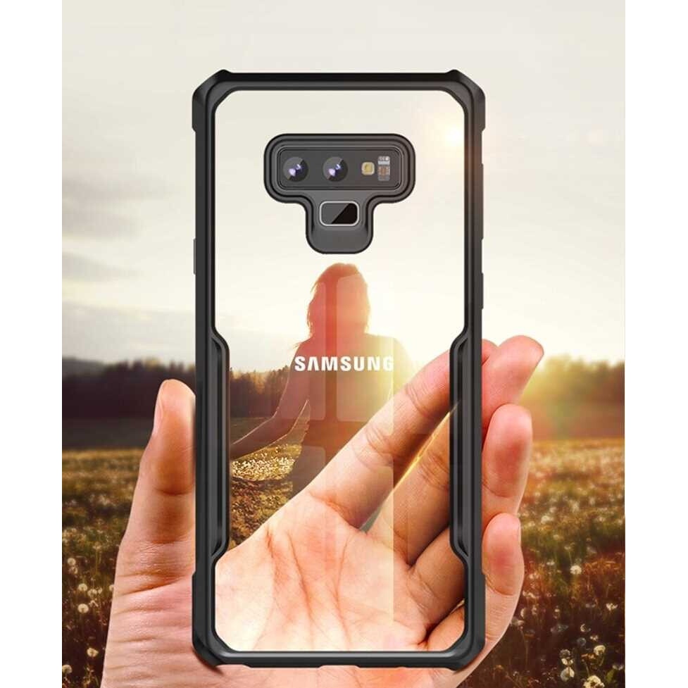 Husa AirBag Armor pentru Samsung Galaxy Note 9, Spacecase Beetle Transparenta, Rezista la socuri, Rezista la zgarieturi, Rezista la cadere, Durabila, Airbag-uri de protectie incorporate Negru