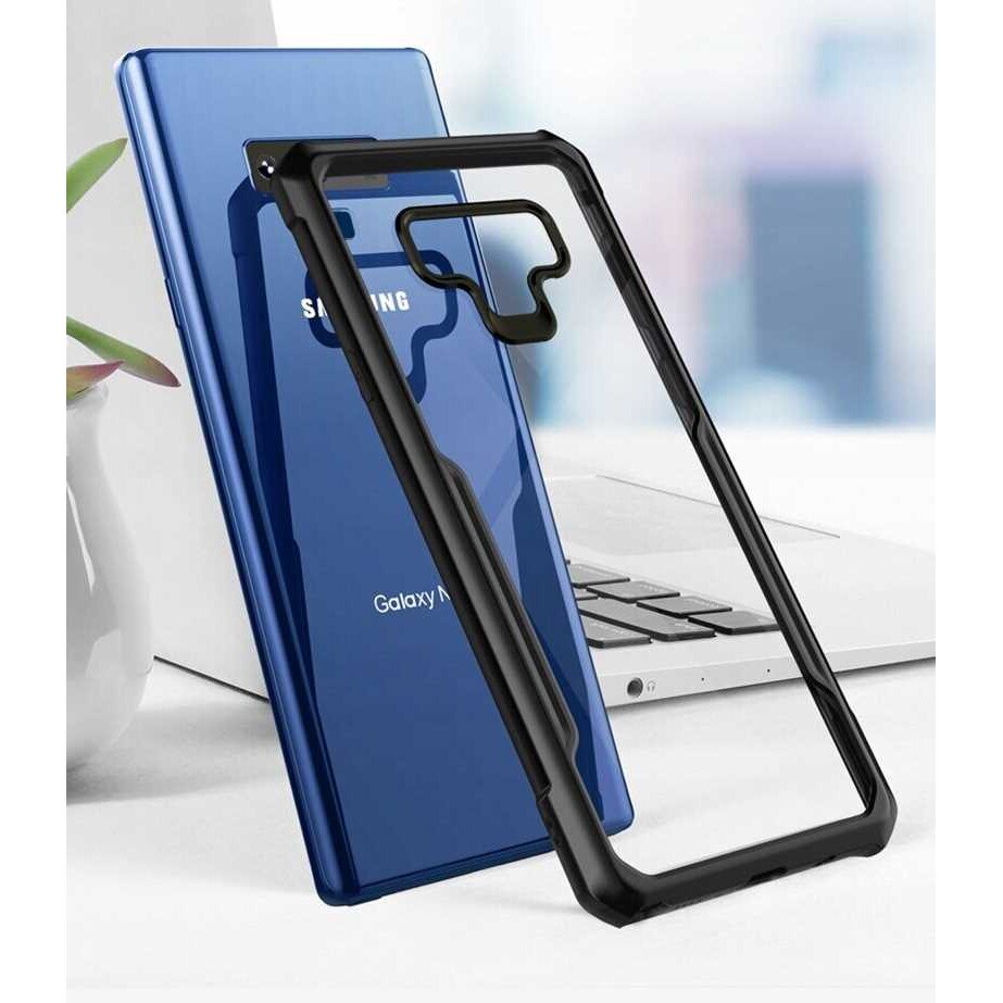 Husa AirBag Armor pentru Samsung Galaxy Note 9, Spacecase Beetle Transparenta, Rezista la socuri, Rezista la zgarieturi, Rezista la cadere, Durabila, Airbag-uri de protectie incorporate Negru