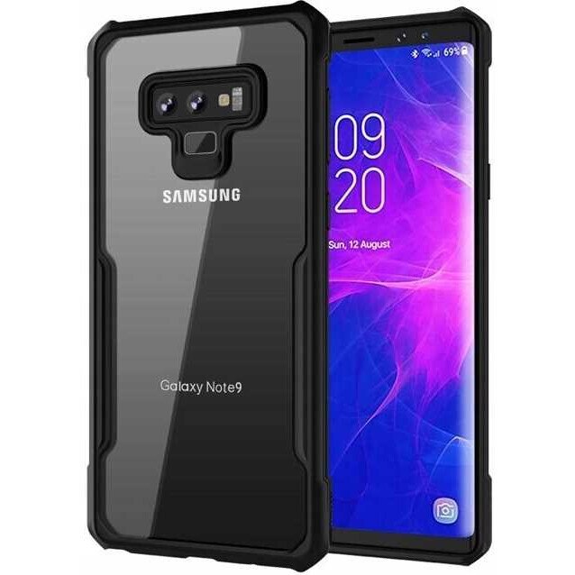 Husa AirBag Armor pentru Samsung Galaxy Note 9, Spacecase Beetle Transparenta, Rezista la socuri, Rezista la zgarieturi, Rezista la cadere, Durabila, Airbag-uri de protectie incorporate Negru