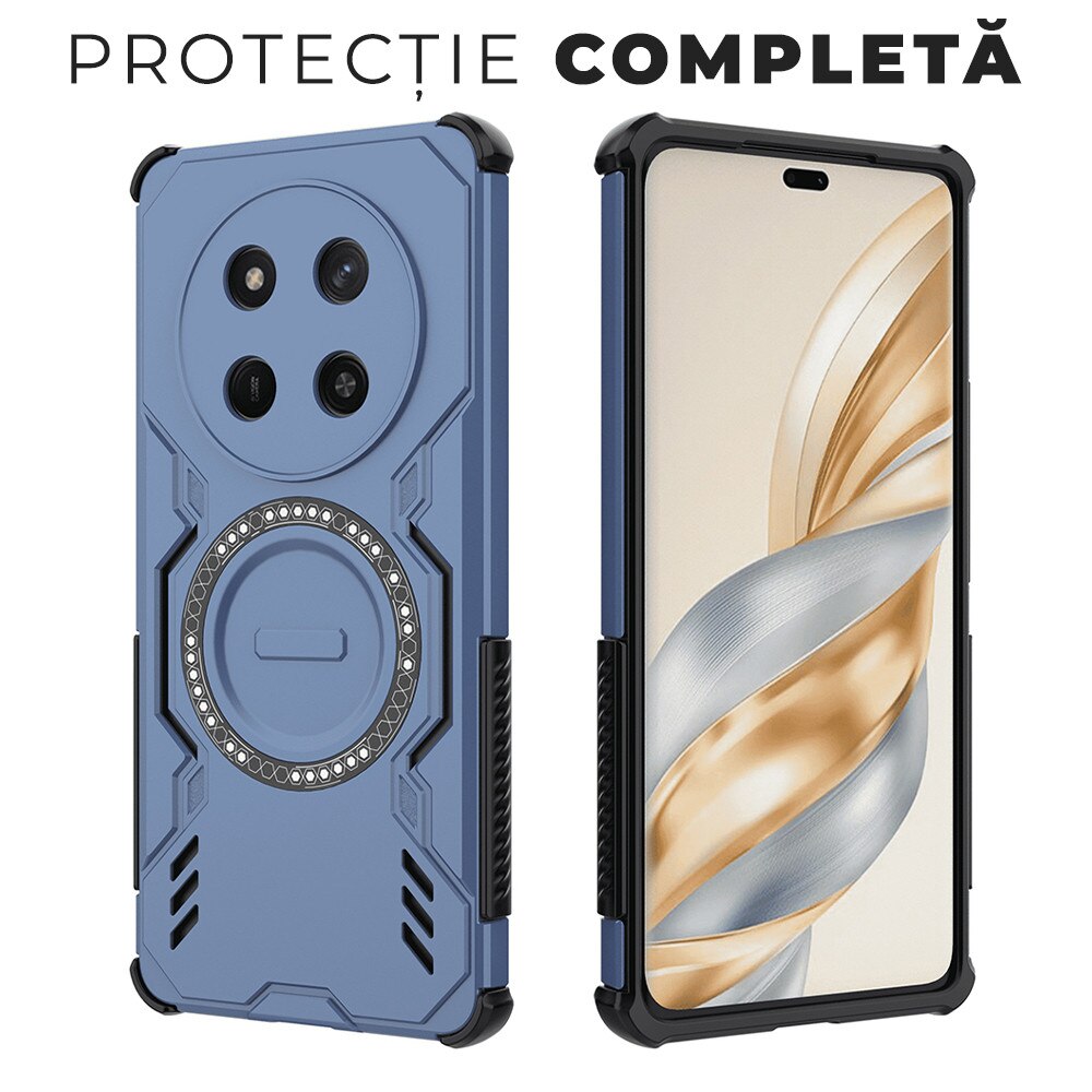 Husa pentru Honor Magic 7 Lite ArmorMag, Magsafe, Antisoc, Calitate Premium, Protectie Superioara, DaDen, Albastru