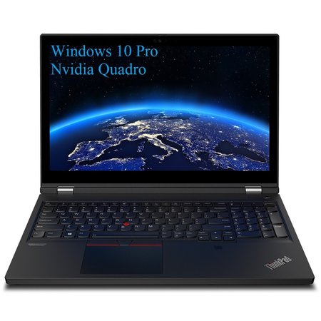 Laptop Lenovo ThinkPad P15 Gen 1 (Intel), 15.6" FHD IPS, Intel Core I7-10750H, 128GB DDR4, 2 x 1TB SSD m2 PCIe, NVIDIA Quadro T1000 4GB GDDR6, Windows 10 Pro, Black