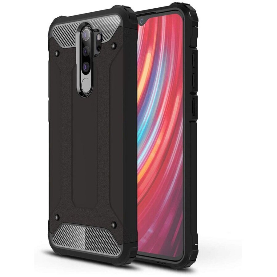 Husa pentru Xiaomi Redmi Note 8 pro - Techsuit Hybrid Armor - Black
