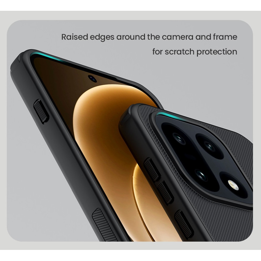 Husa telefon Nillkin compatibila cu OnePlus 15, rezistenta la zgarieturi, neagra