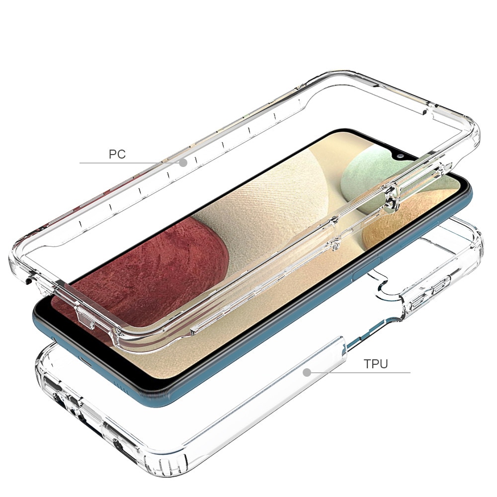 Husa fata spate 360 compatibila cu Samsung Galaxy A22 4G / LTE Transparent