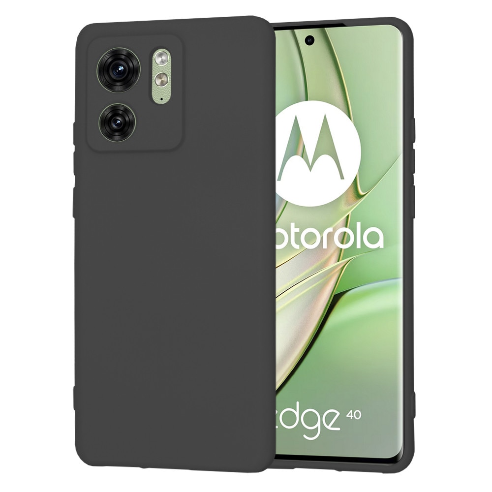 Husa pentru Motorola Edge 40 / Edge (2023), Accesorio Soft Flex Silicone, Black