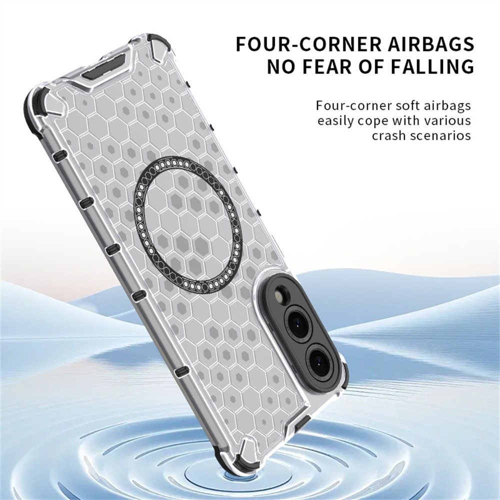 Husa compatibil cu Samsung Galaxy S25 Edge cu protectie spate si margini anti-soc, Transparent – Model Fagure