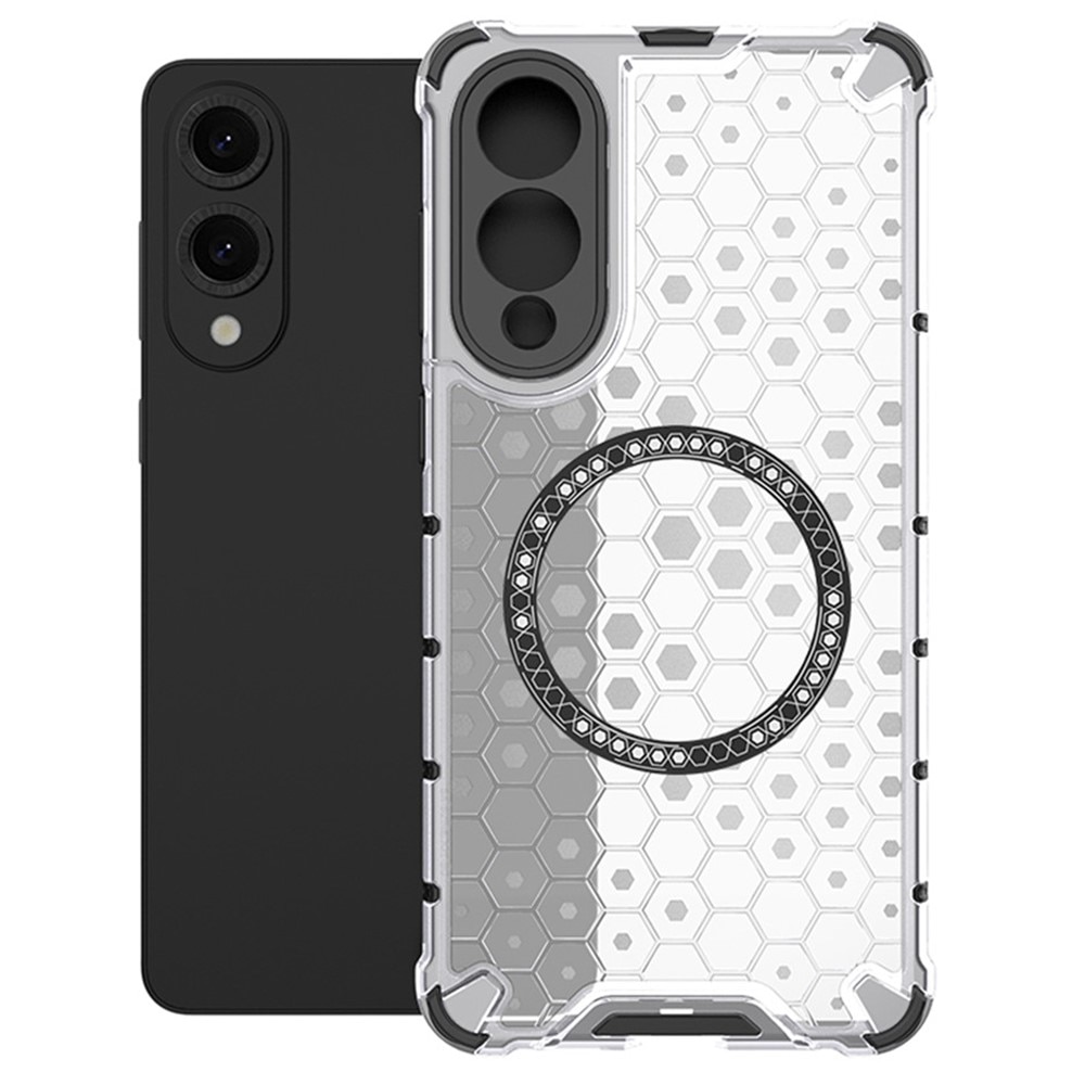 Husa compatibil cu Samsung Galaxy S25 Edge cu protectie spate si margini anti-soc, Transparent – Model Fagure