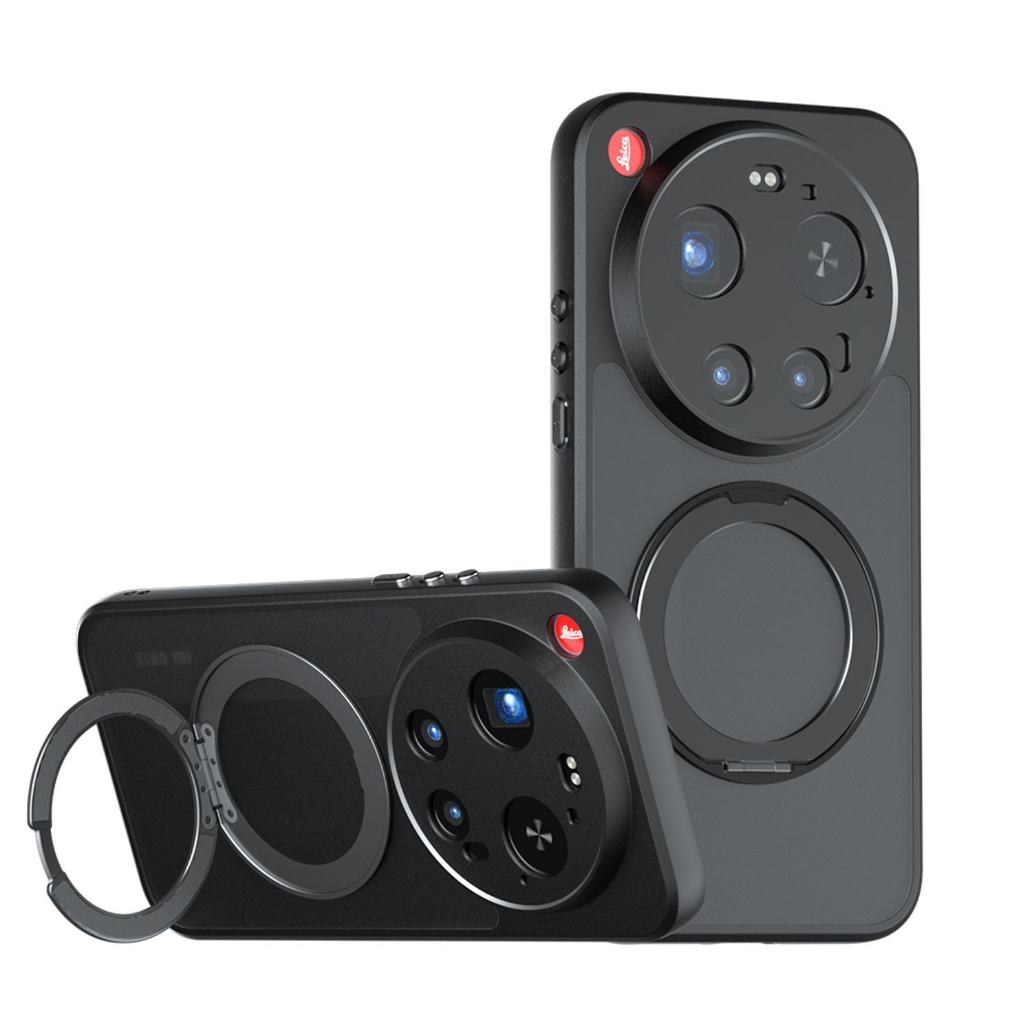 Husa pentru Xiaomi 17 Ultra, Magnetic MagSafe, Suport Rotativ Magnetic 360, Anti-Shock Protection, Negru