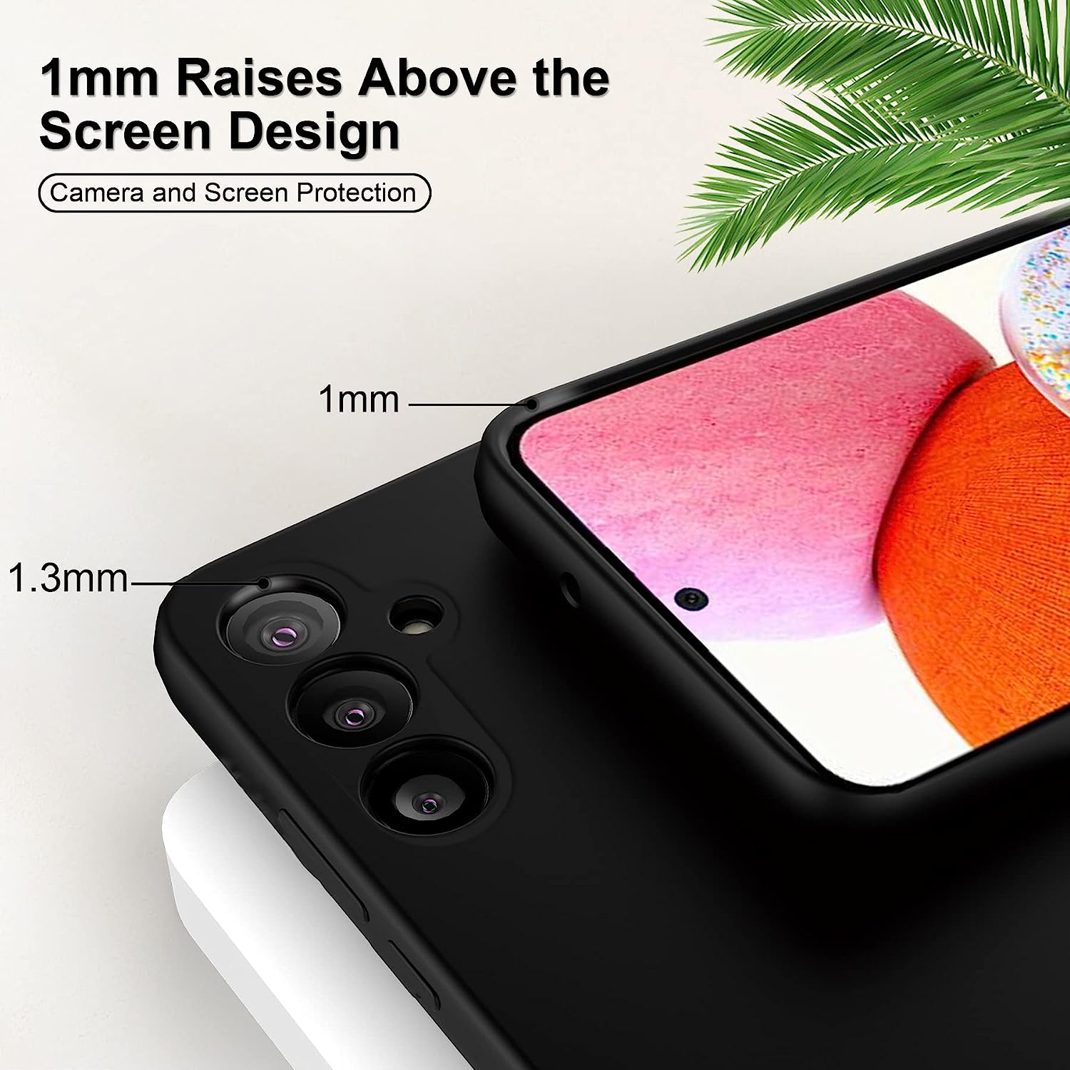 Carcasa Silicone Case compatibila cu Samsung Galaxy A55 5G Black