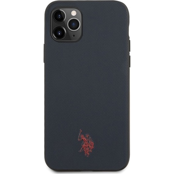 Husa de protectie US Polo Type Collection pentru iPhone 11 Pro Max, Blue