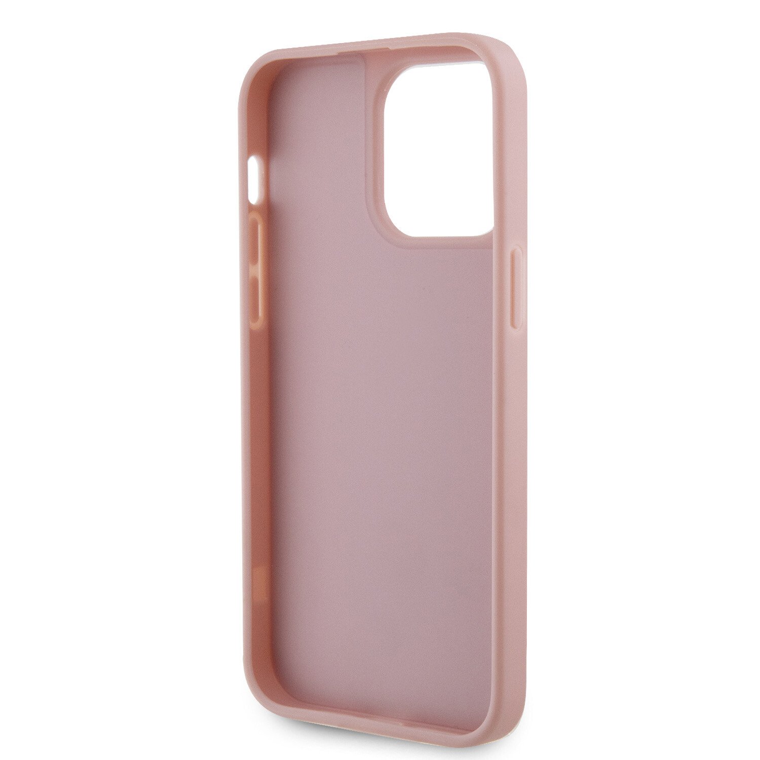 Husa de protectie Cover Guess Rhinestones Triangle Metal Logo pentru iPhone 15 Pro, Pink
