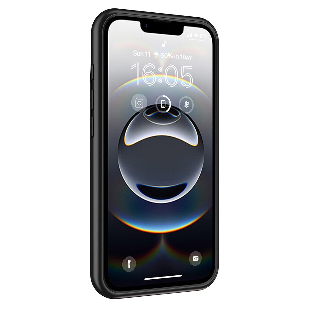 Husa cu baterie 10000mAh, XGSM, Compatibila cu iPhone 16e, neagra, ABS/TPU