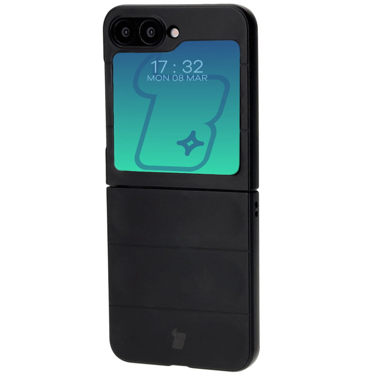 Husa Bizon Case Tur pentru Galaxy Z Flip6, Negru