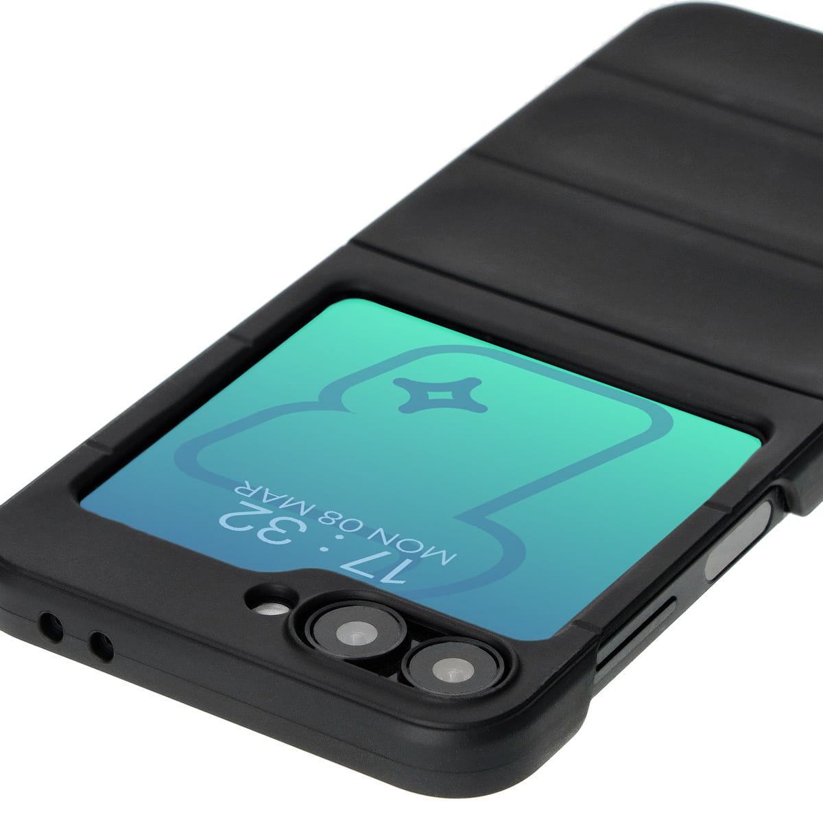 Husa Bizon Case Tur pentru Galaxy Z Flip6, Negru