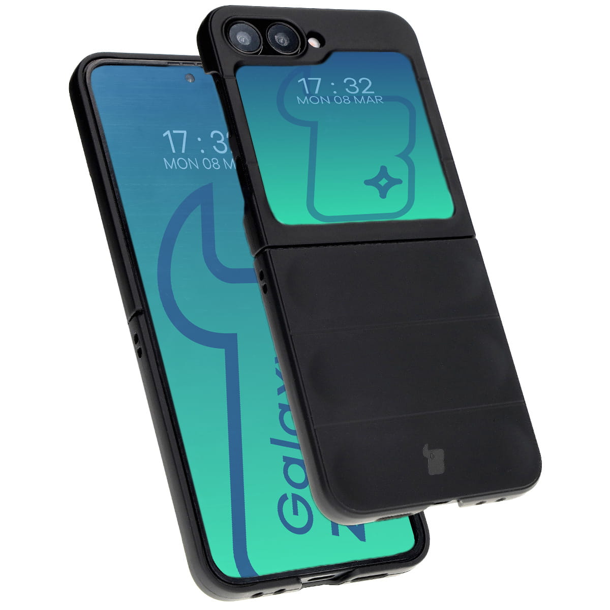 Husa Bizon Case Tur pentru Galaxy Z Flip6, Negru