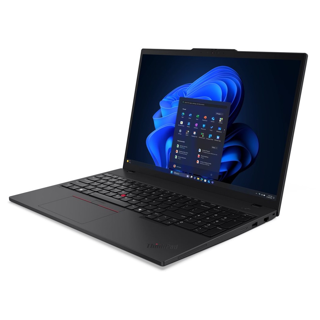 Laptop Lenovo ThinkPad T16 Gen 4, 21QE003SBM, 16", Intel Core Ultra 5 225U (12-core), Intel Iris Xe Graphics, 32GB 5600MHz (2x16GB) DDR5, Negru