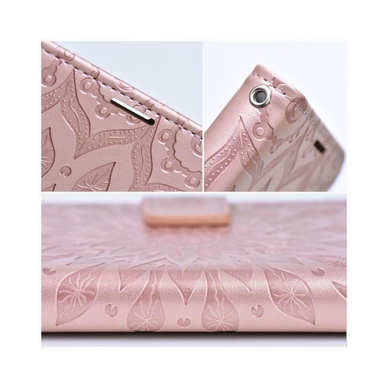 Husa Flip Cover Upzz Mezzo, Compatibila Cu Samsung Galaxy A15 5G, Mandala Rose Gold