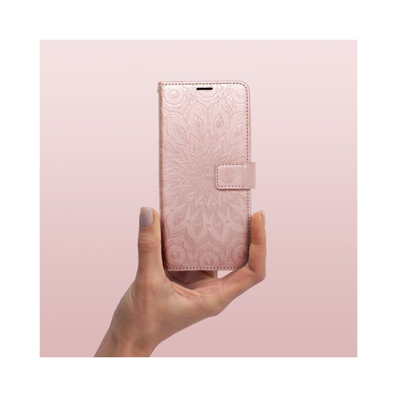 Husa Flip Cover Upzz Mezzo, Compatibila Cu Samsung Galaxy A15 5G, Mandala Rose Gold