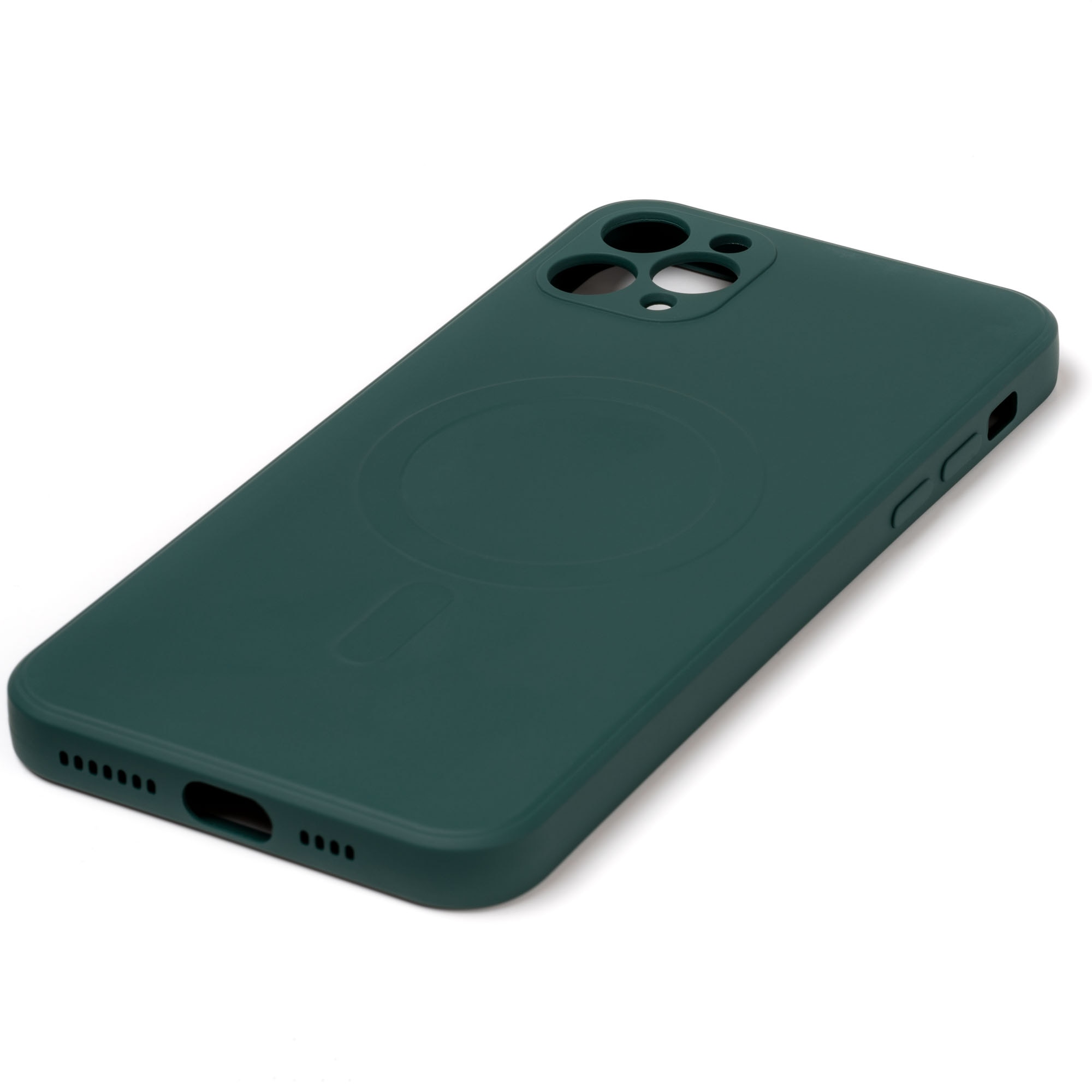 Husa pentru iPhone 11 Pro ZAFIT®, cu incarcare Magsafe, Silicon, Verde