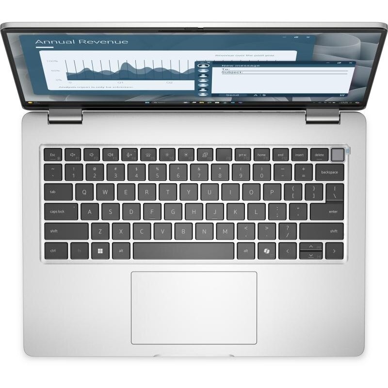 Laptop Dell Pro 14 Plus PC14255 Procesor AMD Ryzen AI 5 PRO 340 16M Cache, up to 4.80 GHz, 14" FHD+, 16GB DDR5, 512GB SSD, AMD Radeon 840M, Windows 11 Pro, Argintiu