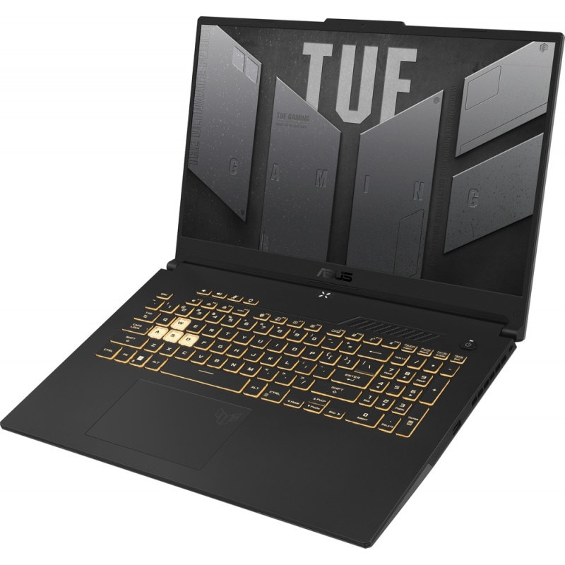 Laptop Gaming ASUS TUF A17 cu procesor AMD Ryzen™ 7 7445HS pana la 4.70 GHz, 17.3'', Full HD, 144Hz, IPS, 16GB DDR5, 2TB SSD, NVIDIA® GeForce RTX™ 4050 6GB GDDR6, WINDOWS 11 PRO, Mecha Gray