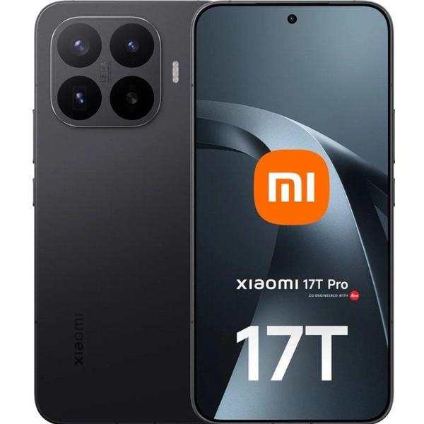 Nou! Telefon Mobil Xiaomi 17T Pro, Procesor Mediatek Dimensity 9500 Octa-Core, AMOLED touchscreen 6.83", 12GB RAM, 1TB Flash, Camera Tripla 50+50+12MP, Wi-Fi, 5G, Dual SIM, Android (Negru)