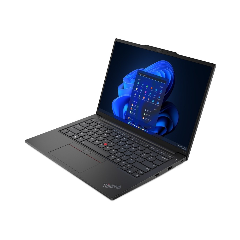 Laptop Lenovo ThinkPad E14 Gen 5 (AMD), 14" WUXGA 1920x1200 IPS 300nits, AMD Ryzen 3 7330U 4-core, 24 GB DDR4, 256 GB SSD m2 PCIe, 1TB SSD m2 PCIe, AMD Radeon Graphics, Windows 11 Pro, Aluminium case 1.43 kg. Graphite Black