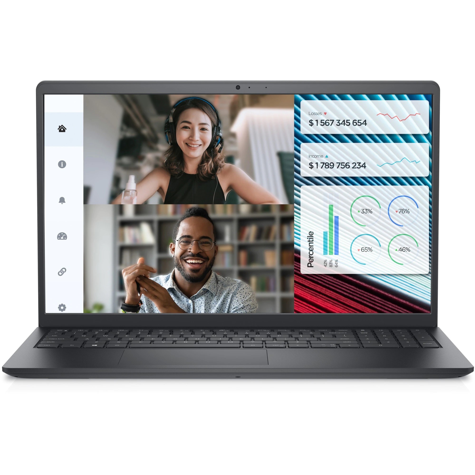 Laptop Dell Vostro 3520 cu procesor Intel® Core™ i5-1235U pana la 4.4 GHz, 15.6", Full HD, 120Hz, 32GB DDR4, 1TB SSD, Intel® Iris® Xe Graphics, no OS, Carbon Black