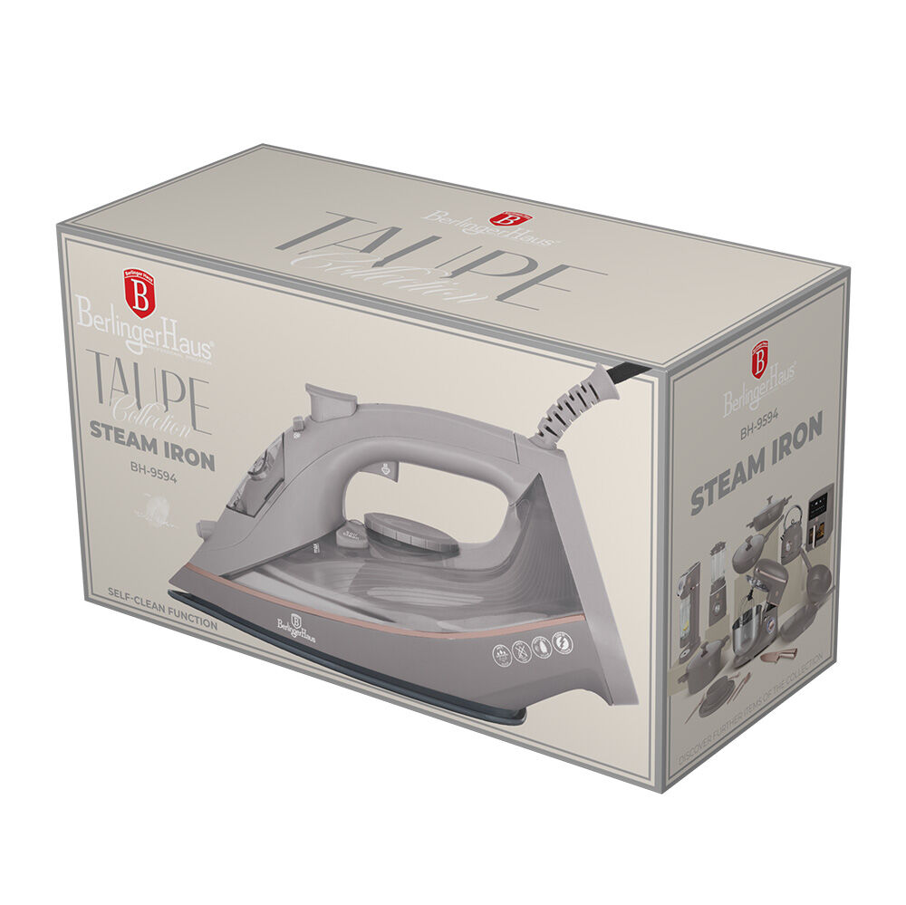 Berlinger Haus BH-9594 Fier de calcat cu abur Taupe Collection - Taupe mat
