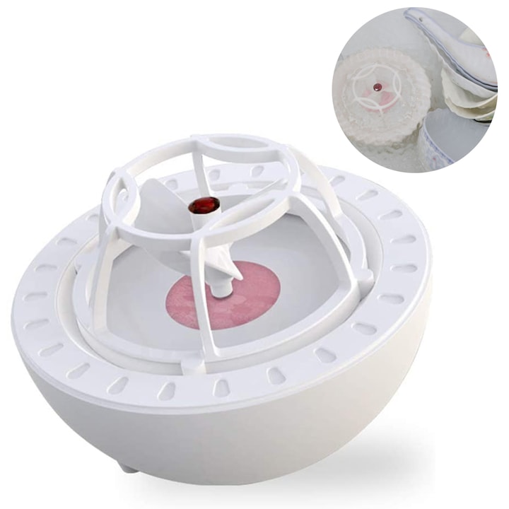 Masina de spalat vase mini USB portabil multifunctional, alb, compact