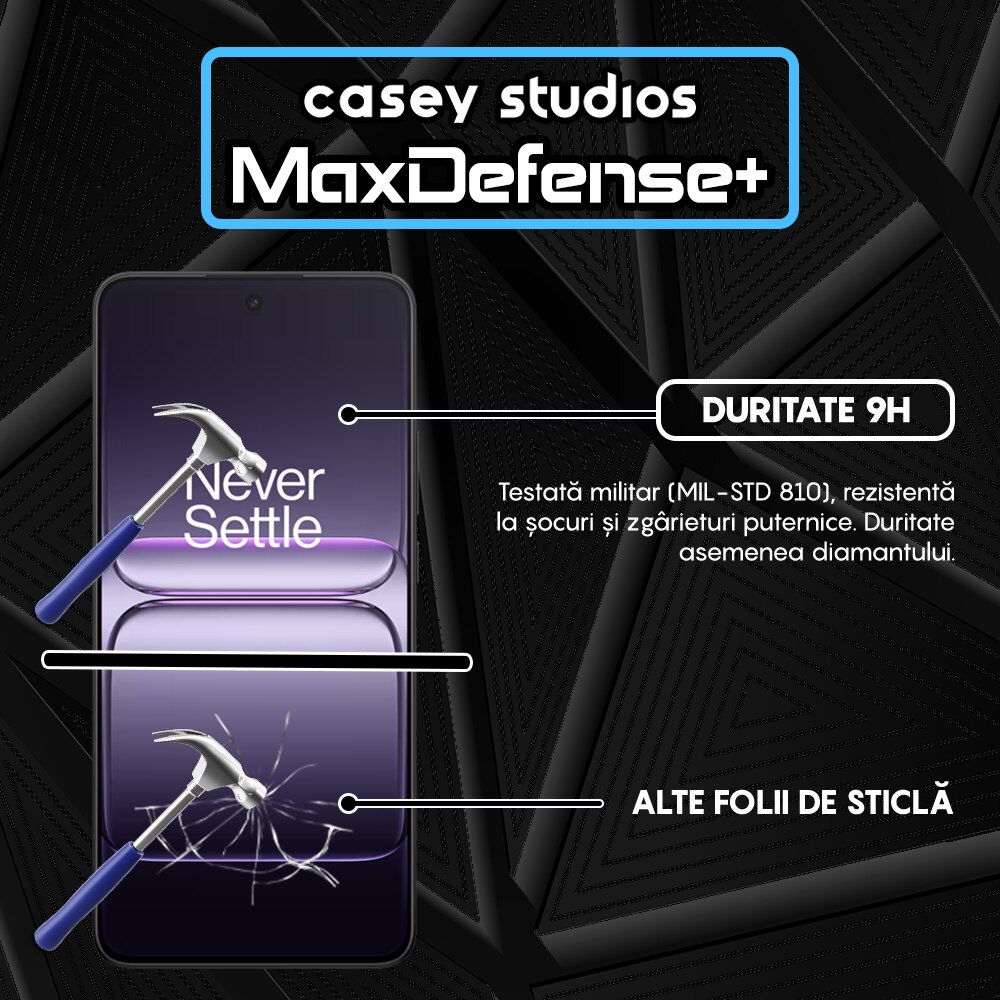 Folie Sticla CASEY STUDIOS™ pentru OnePlus Nord CE5, Full Cover 3D, Full Glue, Duritate Militara, Protectie Profesionala Ecran 3D, Anti Zgarieturi, Margini Negre