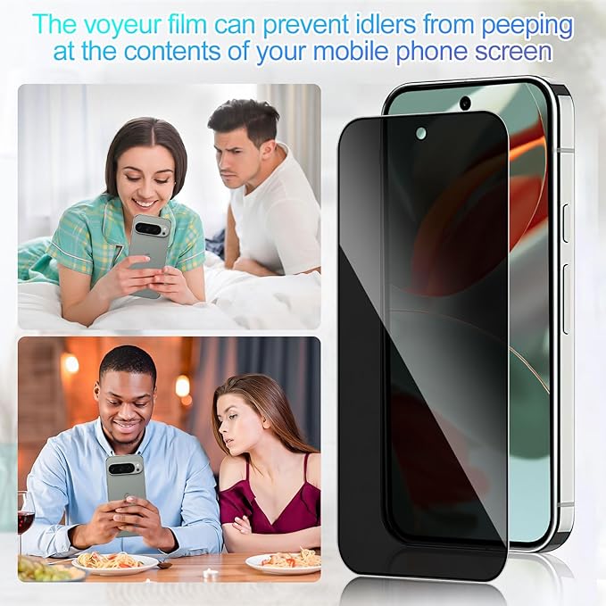 Set 2 Folie Sticla Privacy pentru Google Pixel 9 Pro XL Oein® – Sticla Securizata 9H+, Anti-Spy 28 Grade, Claritate HD, Tratament Oleofob Electronic, Anti-Amprenta, Sensibilitate Touch Avansata