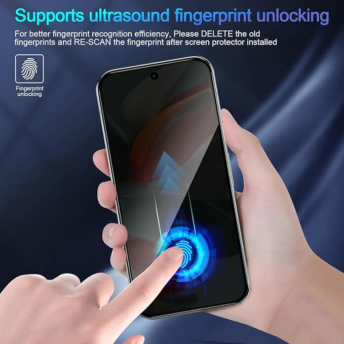 Set 2 Folie Sticla Privacy pentru Google Pixel 9 Pro XL Oein® – Sticla Securizata 9H+, Anti-Spy 28 Grade, Claritate HD, Tratament Oleofob Electronic, Anti-Amprenta, Sensibilitate Touch Avansata