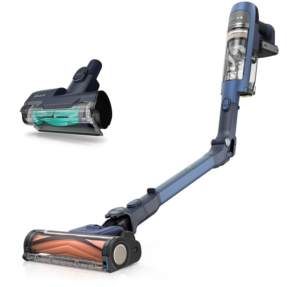 Aspirator vertical fara fir 3in1 Shark IA3241EUT, DetectClean & Empty Pet Flexology, 350W, 18V, autonomie 60 min, statie golire 3in1 Anti-Odour, 0.5L, Dirt/Floor/Edge Detect, DirectionDetect, CleanSense IQ, Anti-Hair Wrap, filtru HEPA, albastru, Shaek