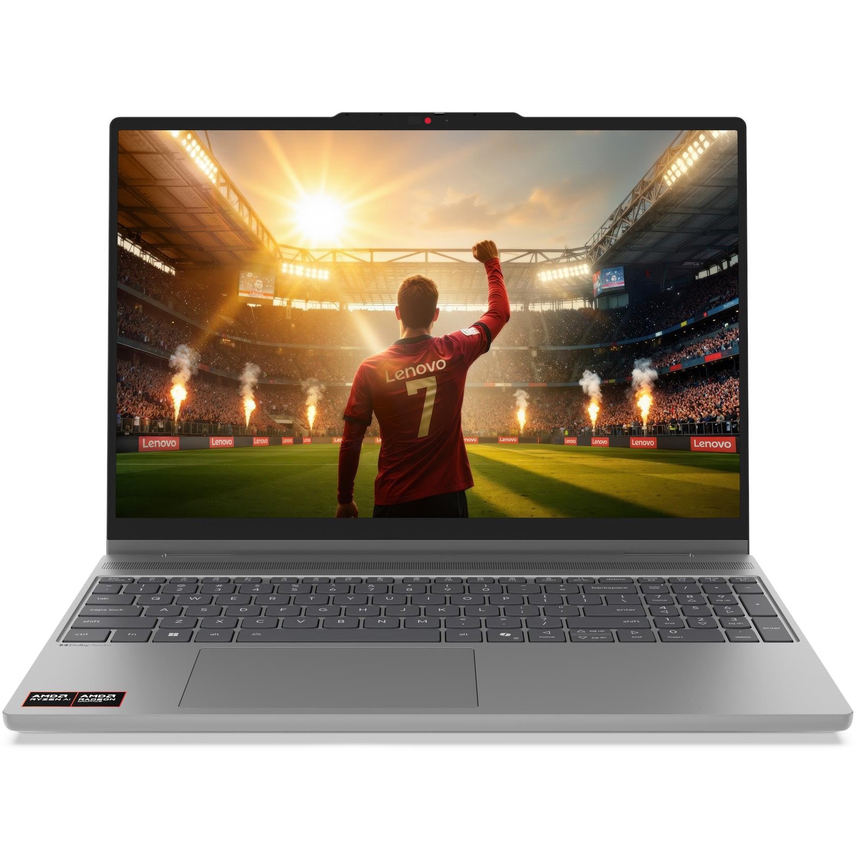 Laptop Lenovo IdeaPad 5 2-in-1 15AGP11 cu procesor AMD Ryzen™ AI 7 445 pana la 4.60 GHz, 15.3" 2.5K , OLED, Touch, 16GB RAM, 1TB SSD, AMD Radeon™ 840M Graphics, No OS, Luna Grey, 3y Courier or Carry-in