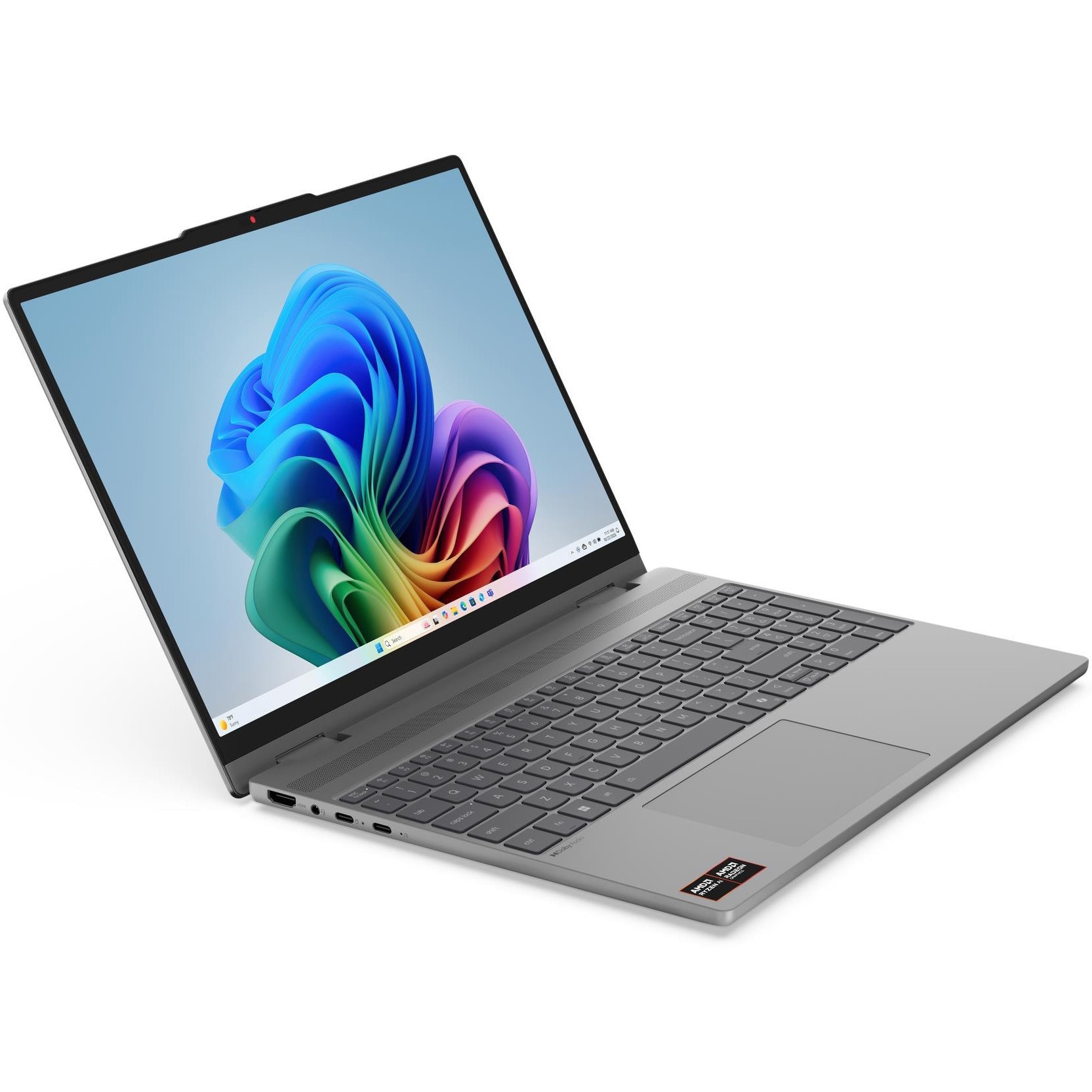 Laptop Lenovo IdeaPad 5 2-in-1 15AGP11 cu procesor AMD Ryzen™ AI 7 445 pana la 4.60 GHz, 15.3" 2.5K , OLED, Touch, 16GB RAM, 1TB SSD, AMD Radeon™ 840M Graphics, No OS, Luna Grey, 3y Courier or Carry-in