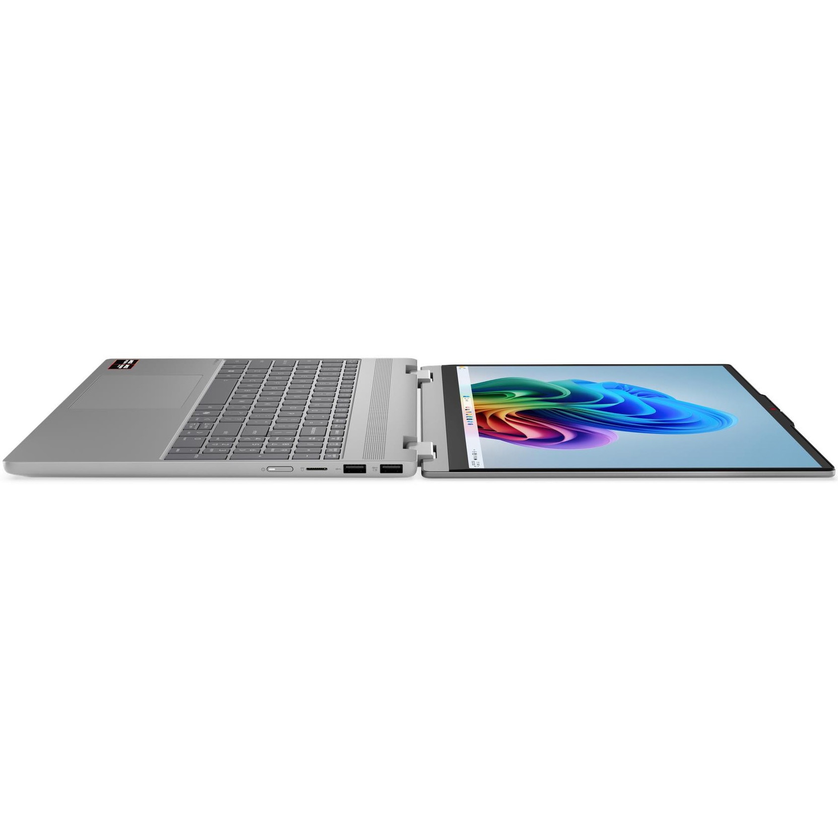 Laptop Lenovo IdeaPad 5 2-in-1 15AGP11 cu procesor AMD Ryzen™ AI 7 445 pana la 4.60 GHz, 15.3" 2.5K , OLED, Touch, 16GB RAM, 1TB SSD, AMD Radeon™ 840M Graphics, No OS, Luna Grey, 3y Courier or Carry-in