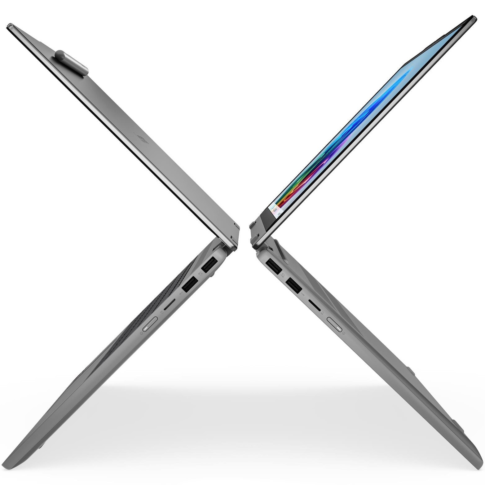 Laptop Lenovo IdeaPad 5 2-in-1 15AGP11 cu procesor AMD Ryzen™ AI 7 445 pana la 4.60 GHz, 15.3" 2.5K , OLED, Touch, 16GB RAM, 1TB SSD, AMD Radeon™ 840M Graphics, No OS, Luna Grey, 3y Courier or Carry-in