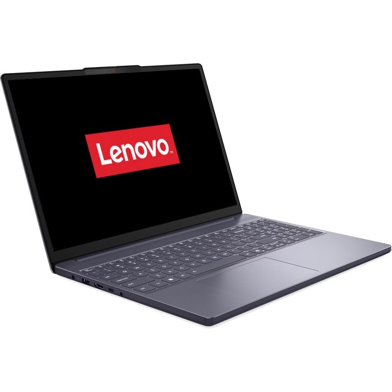 Laptop Lenovo 15.3'' IdeaPad Slim 3 15ARP10, WUXGA IPS, Procesor AMD Ryzen™ 5 7535HS (16M Cache, up to 4.55 GHz), 6 cores, 40GB DDR5, 480 GB SSD, AMD Radeon 660M, No OS, Luna Grey