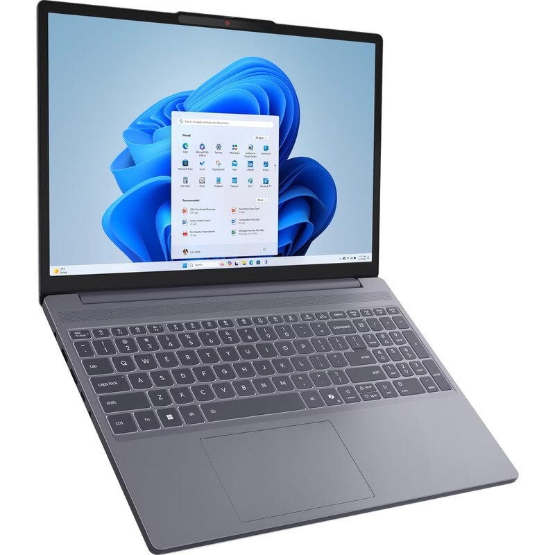 Laptop Lenovo 15.3'' IdeaPad Slim 3 15ARP10, WUXGA IPS, Procesor AMD Ryzen™ 5 7535HS (16M Cache, up to 4.55 GHz), 6 cores, 40GB DDR5, 480 GB SSD, AMD Radeon 660M, No OS, Luna Grey