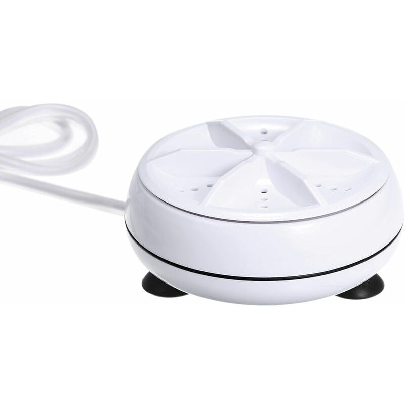 Mini masina de spalat rufe 3 in 1, rotativa, 24W, alb