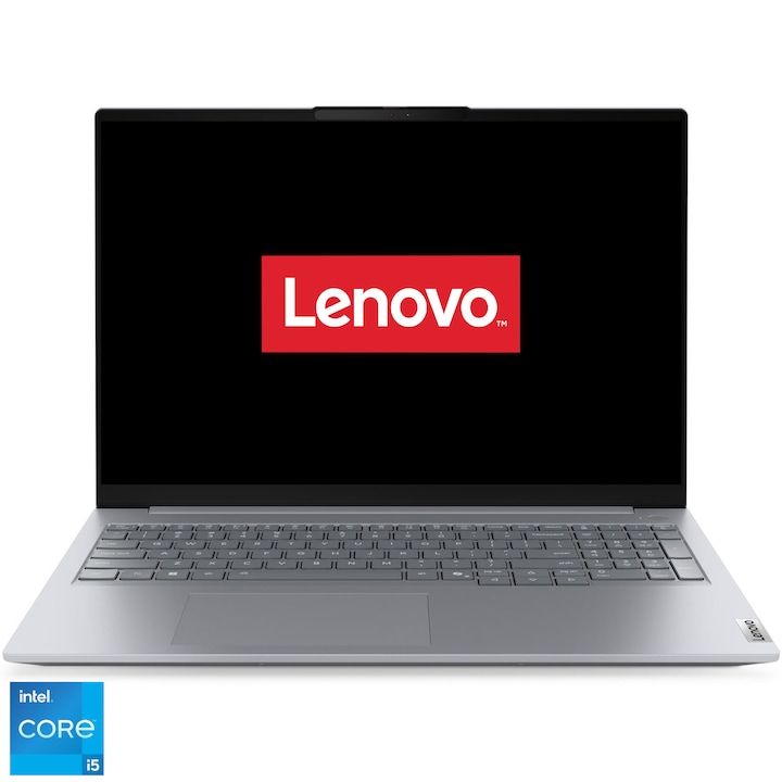 Laptop Lenovo ThinkBook 16 G9 IRL cu procesor Intel Core™ i5-13420H pana la 4.60 GHz, 16" WUXGA IPS, 16GB RAM, 512GB SSD, Intel® UHD Graphics, No OS
